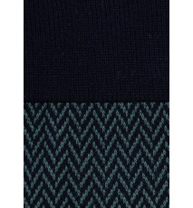 Calcetines de espiga largos en azul y verde