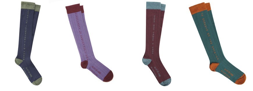 High-top socks designed by de Algo de Jaime for Four Cottons